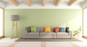 Colorful modern living room