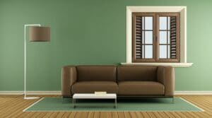 Modern green living room